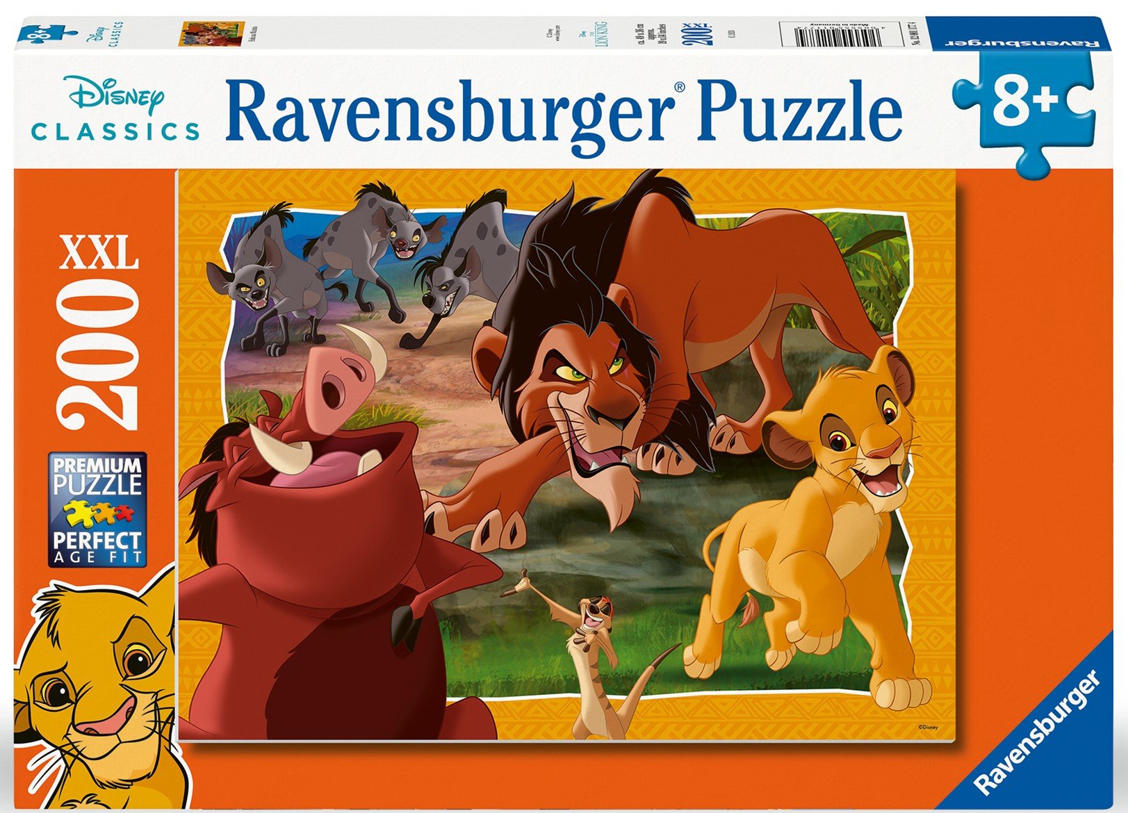 Ravensburger pusle 200 tk Mufasa Paatidest laevadeni