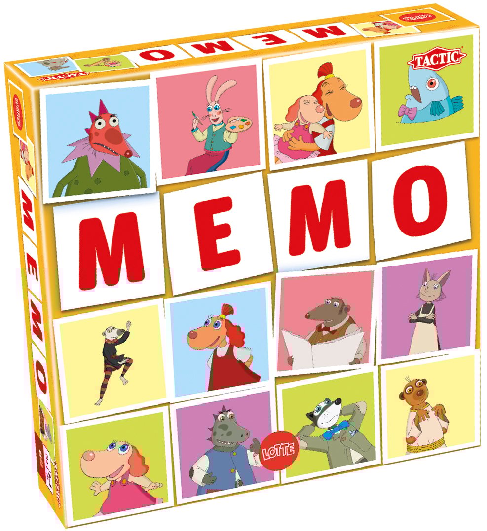 Tactic lauamäng Memo Lotte Klassikaline memo mäng vahvate Lotte tegelastega!