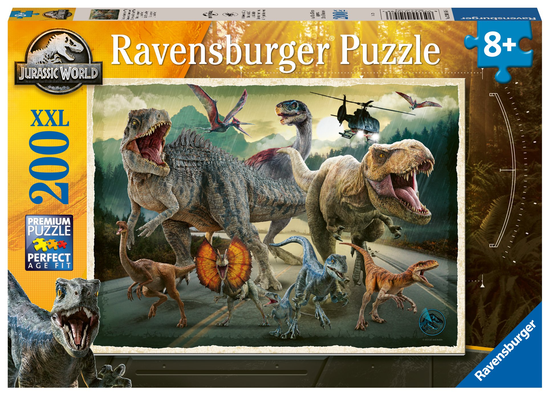 Ravensburger pusle 200 tk Jurassicu maailm Paatidest laevadeni