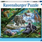 Ravensburger pusle 100 tk Džungli perekond Paatidest laevadeni