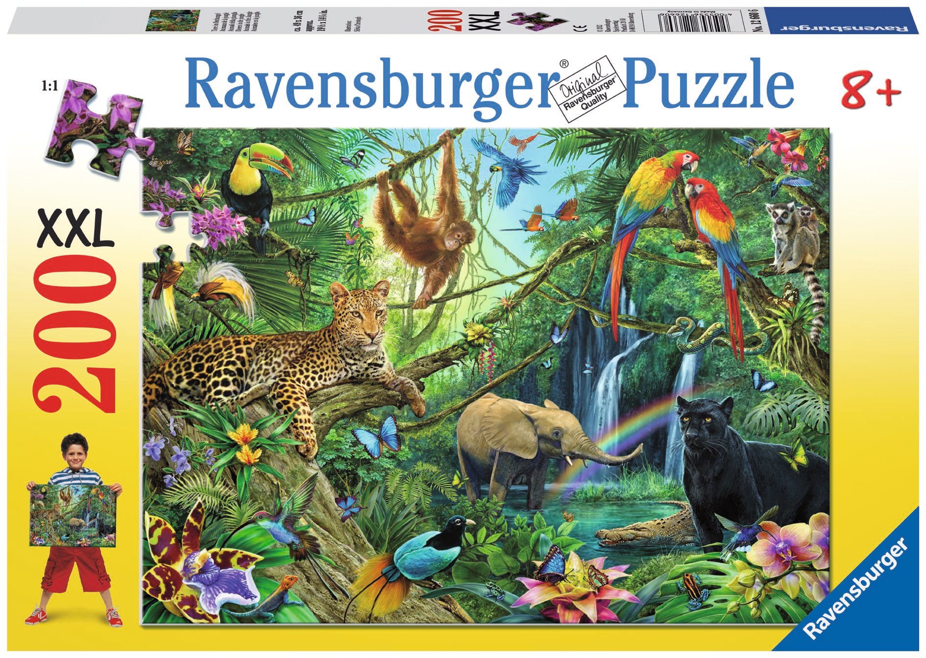 Ravensburger pusle 200 tk Dzungel Paatidest laevadeni