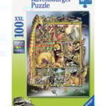Ravensburger pusle 100 tk Loomad pildiraamil Paatidest laevadeni