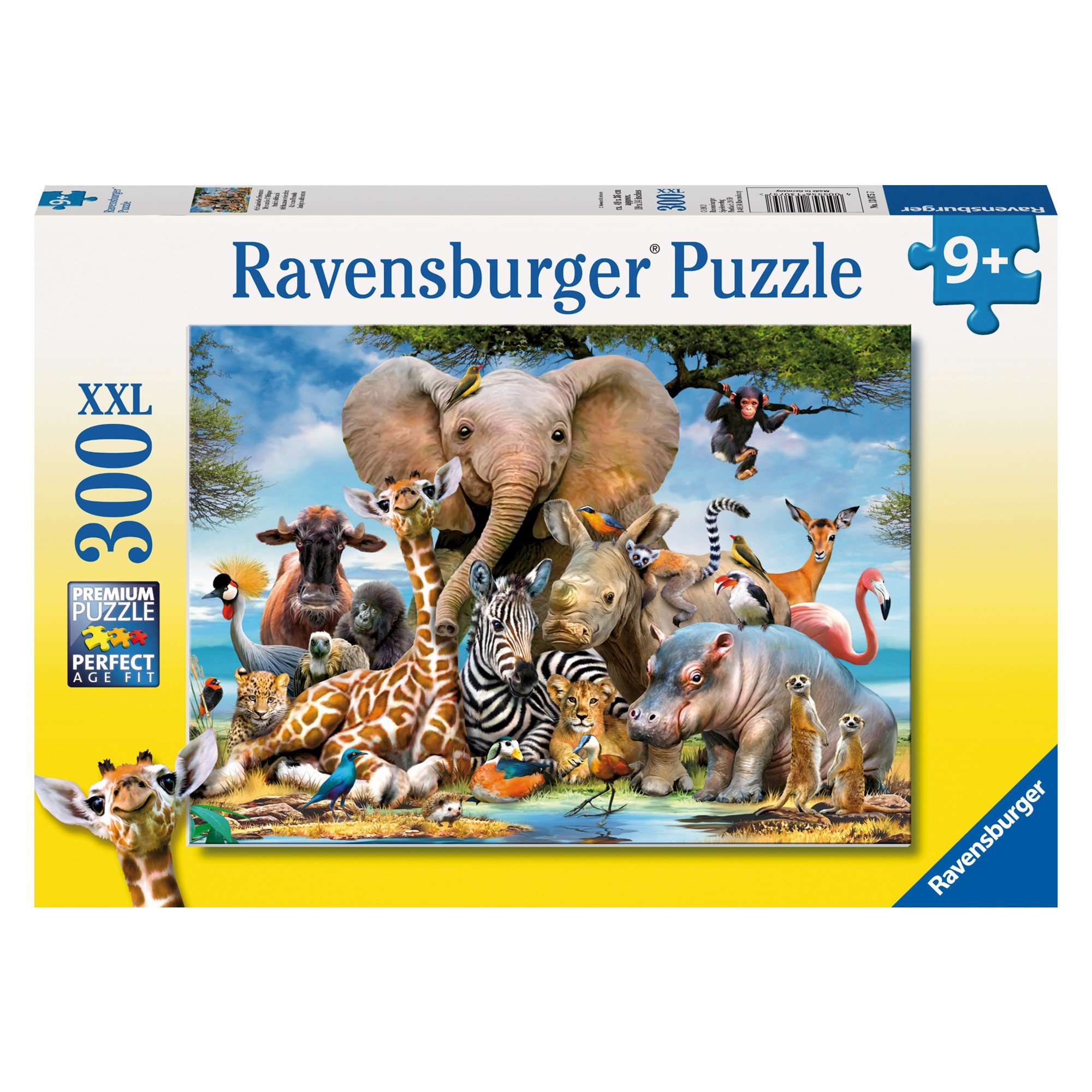 Ravensburger  pusle 300 tk Aafrika sõbrad Paatidest laevadeni