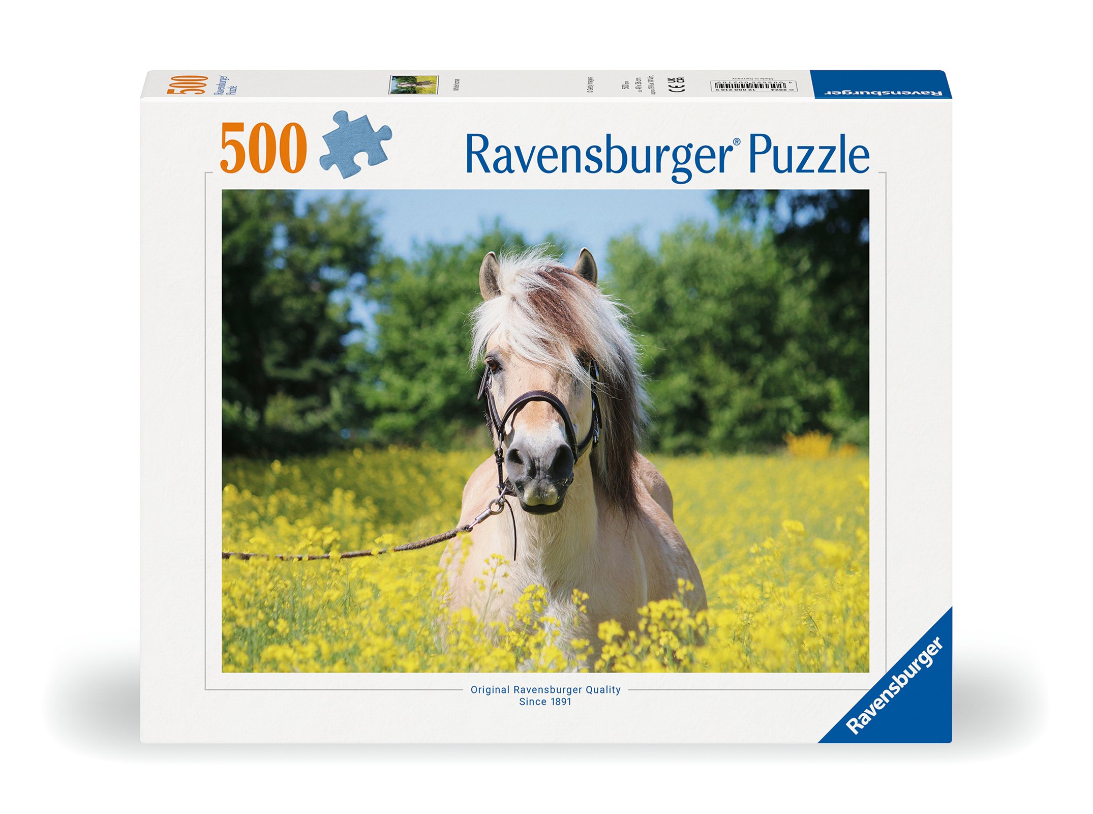 Ravensburger pusle 500 tk Valge hobune Pusle pakub  lõõgastust