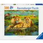 Ravensburger pusle 500 tk Savannilõvid Pusle pakub  lõõgastust