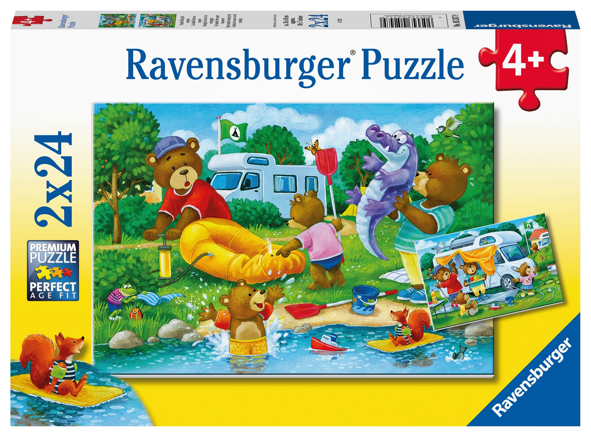 Ravensburger pusle 2x24 tk Karude puhkus Paatidest laevadeni