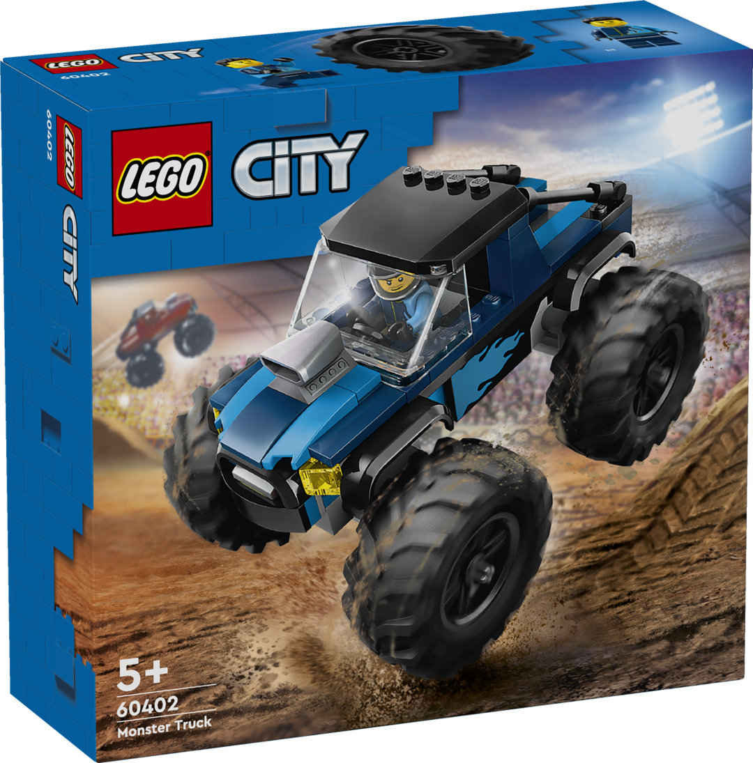 LEGO City Sinine Monster auto Selle LEGO® City sinise hiigelveoki mänguasjaga saavad lapsed anda suurepäraseid sõiduetendusi. Komplektis on juhi minifiguur.