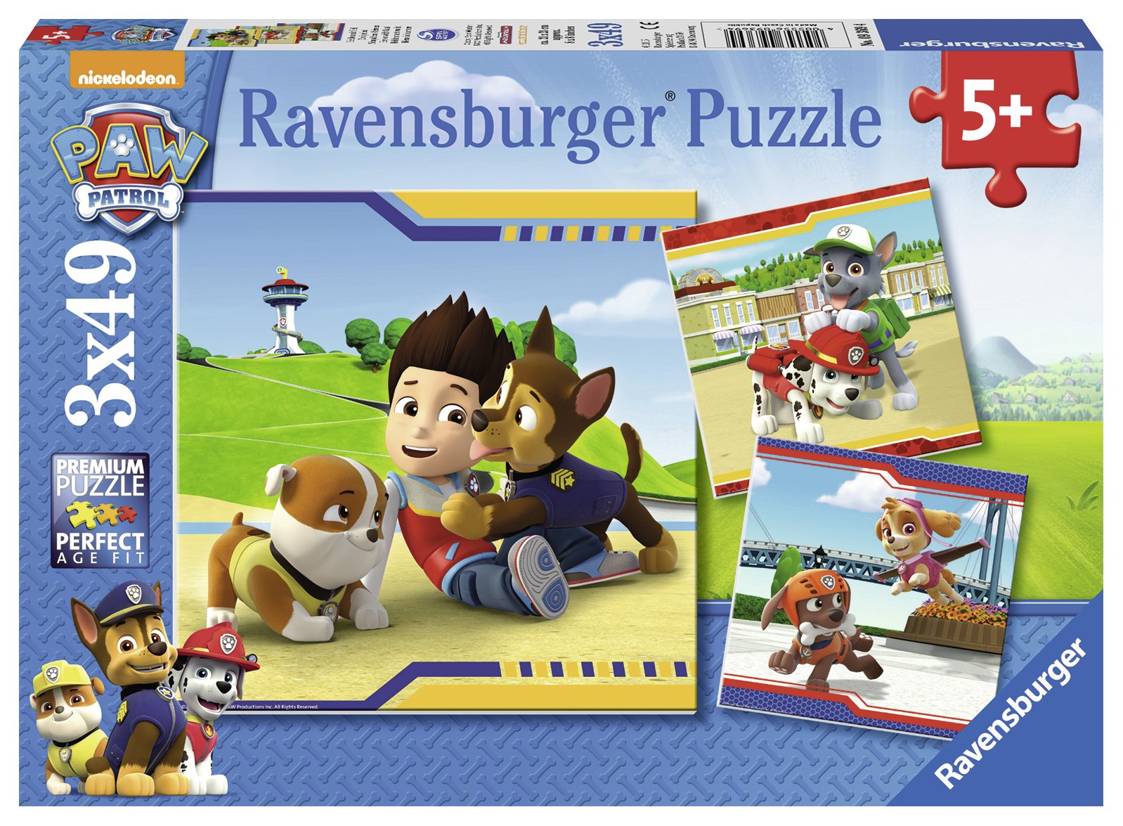 Ravensburger pusle 3x49 tk: Käpapatrull Paatidest laevadeni
