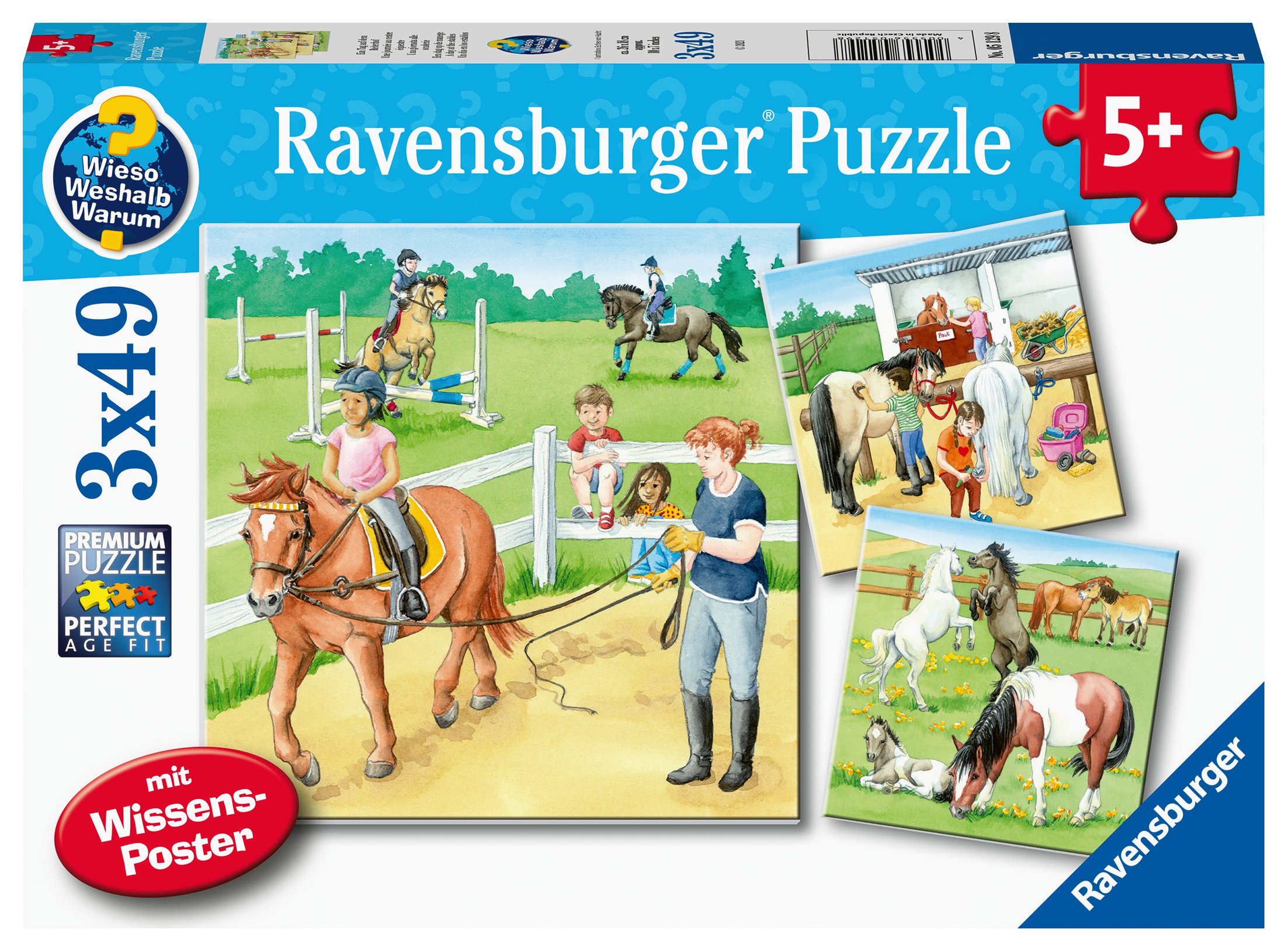 Ravensburger pusle 3x49 tk: Hobused Paatidest laevadeni