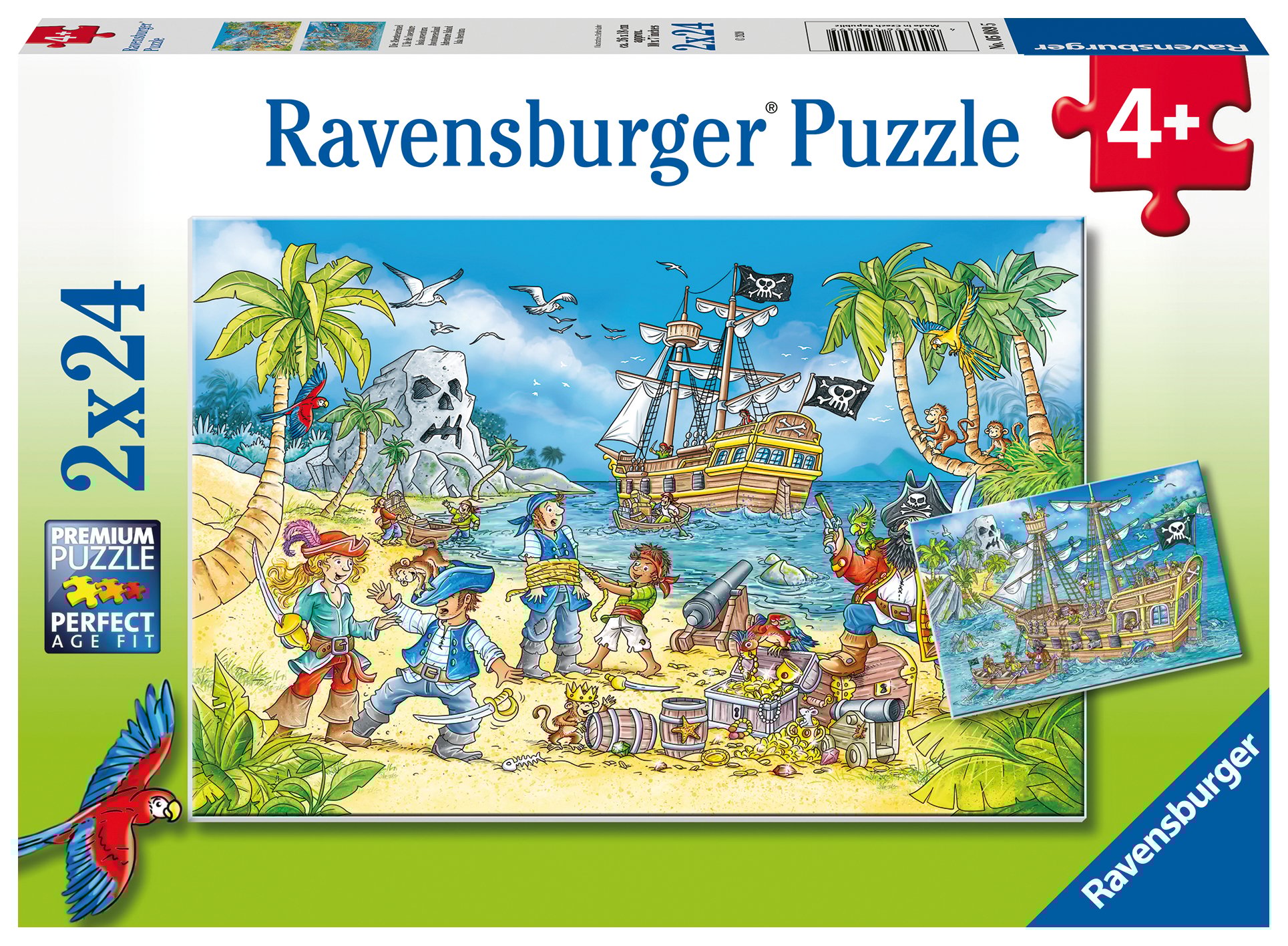 Ravensburger pusle 2x24 tk Piraadid Paatidest laevadeni