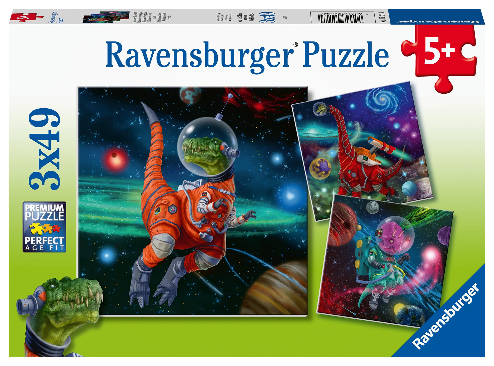 Ravensburger pusle 3x49 tk Dinosauruste maailm Paatidest laevadeni