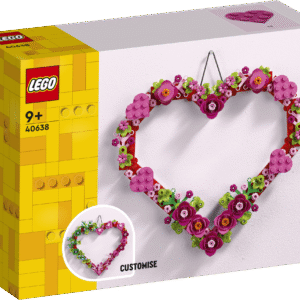 Pane kokku kaunis LEGO südamekujuline ornament endale või kingi lähedasele