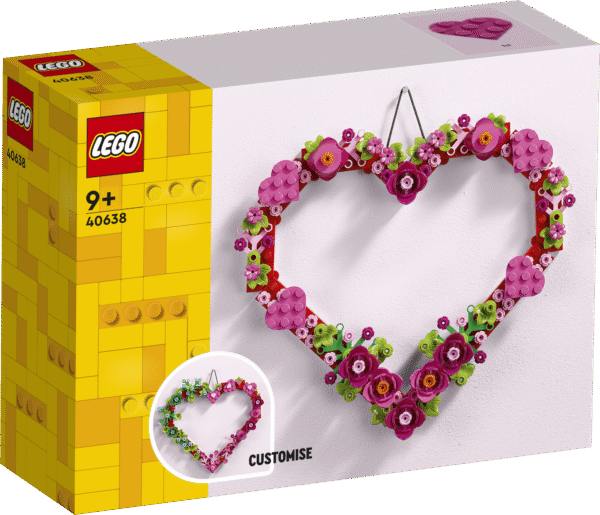 Pane kokku kaunis LEGO südamekujuline ornament endale või kingi lähedasele