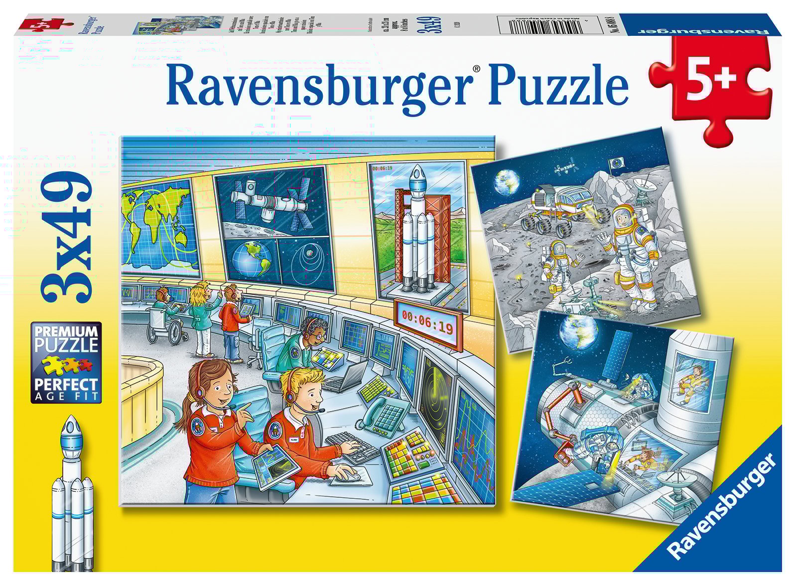 Ravensburger pusle 3x49 Astronaudid Paatidest laevadeni