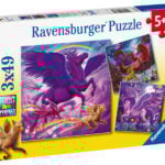 Ravensburger pusle 3x49 tk Müütiline suursugusus Paatidest laevadeni