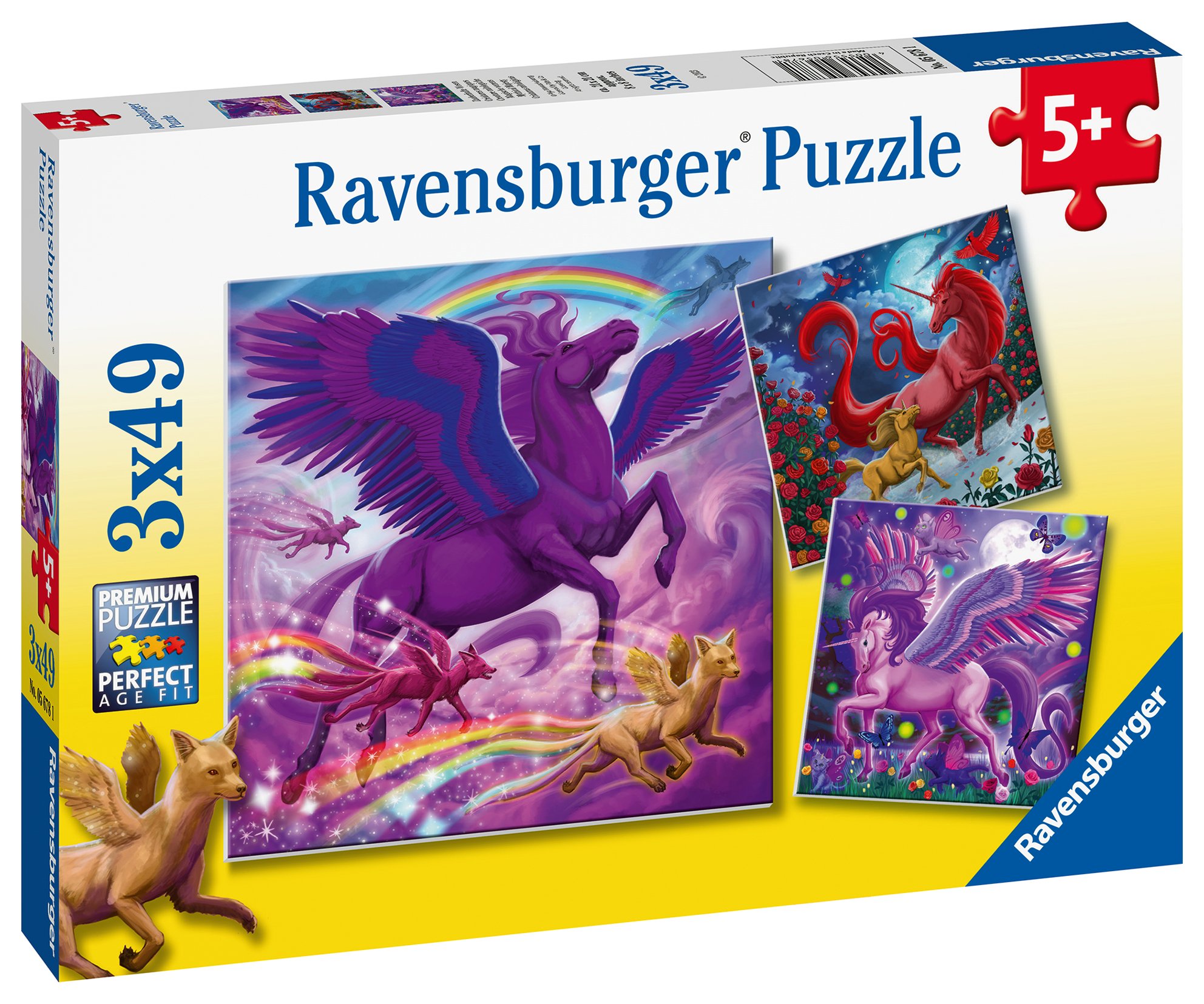 Ravensburger pusle 3x49 tk Müütiline suursugusus Paatidest laevadeni