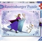 Ravensburger pusle 2x24 tk Lumekuninganna / Frozen - Talve seiklus Paatidest laevadeni