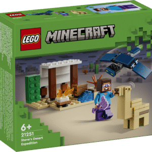 See kingitus mängijatele on esimene LEGO® Minecraft® mängukomplekt kõrbeelupaigas