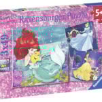 Ravensburger pusle 3x49 tk Printsessid Ariel Paatidest laevadeni
