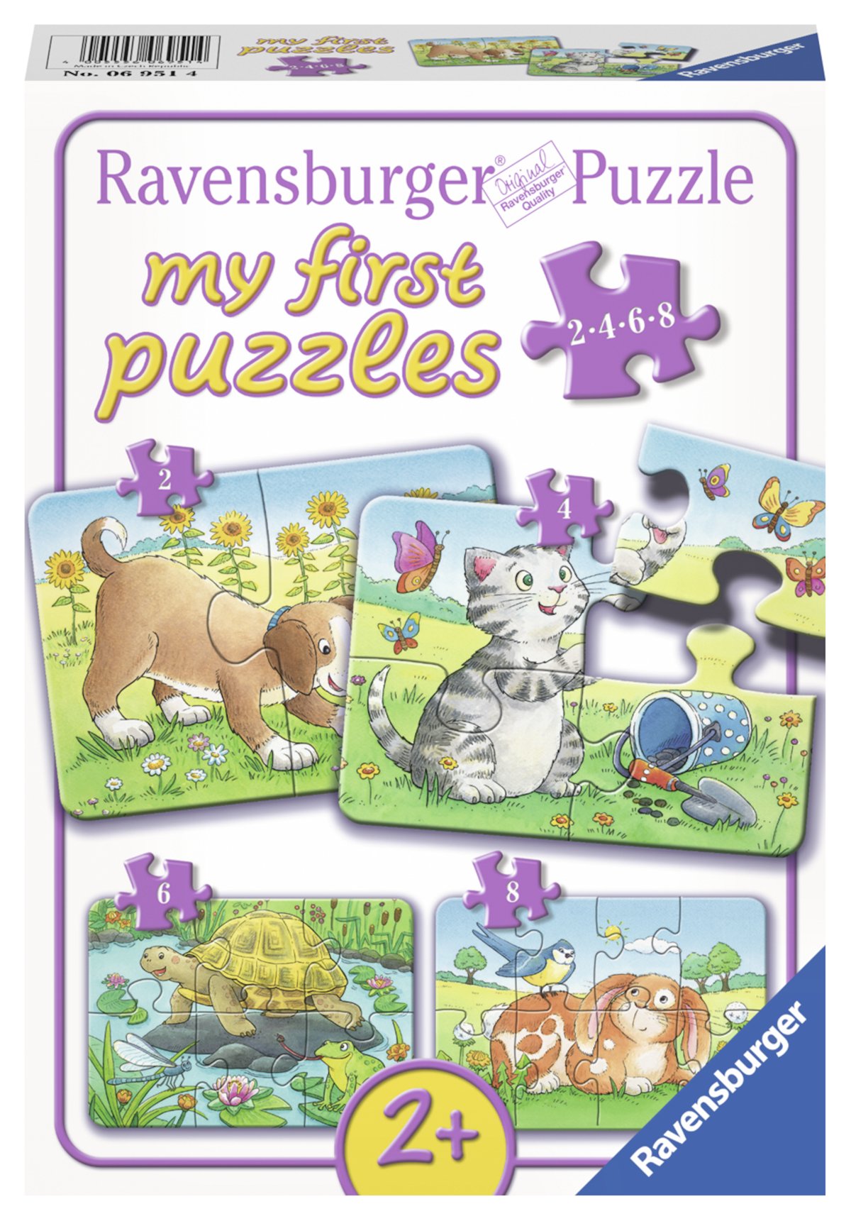 Ravensburger minu esimene pusle 2-4-6-8 tk Koer Väikelaste lemmikpusle!