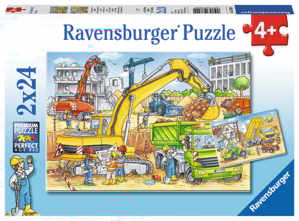 Ravensburger pusle 2x24 tk Ehitus Paatidest laevadeni