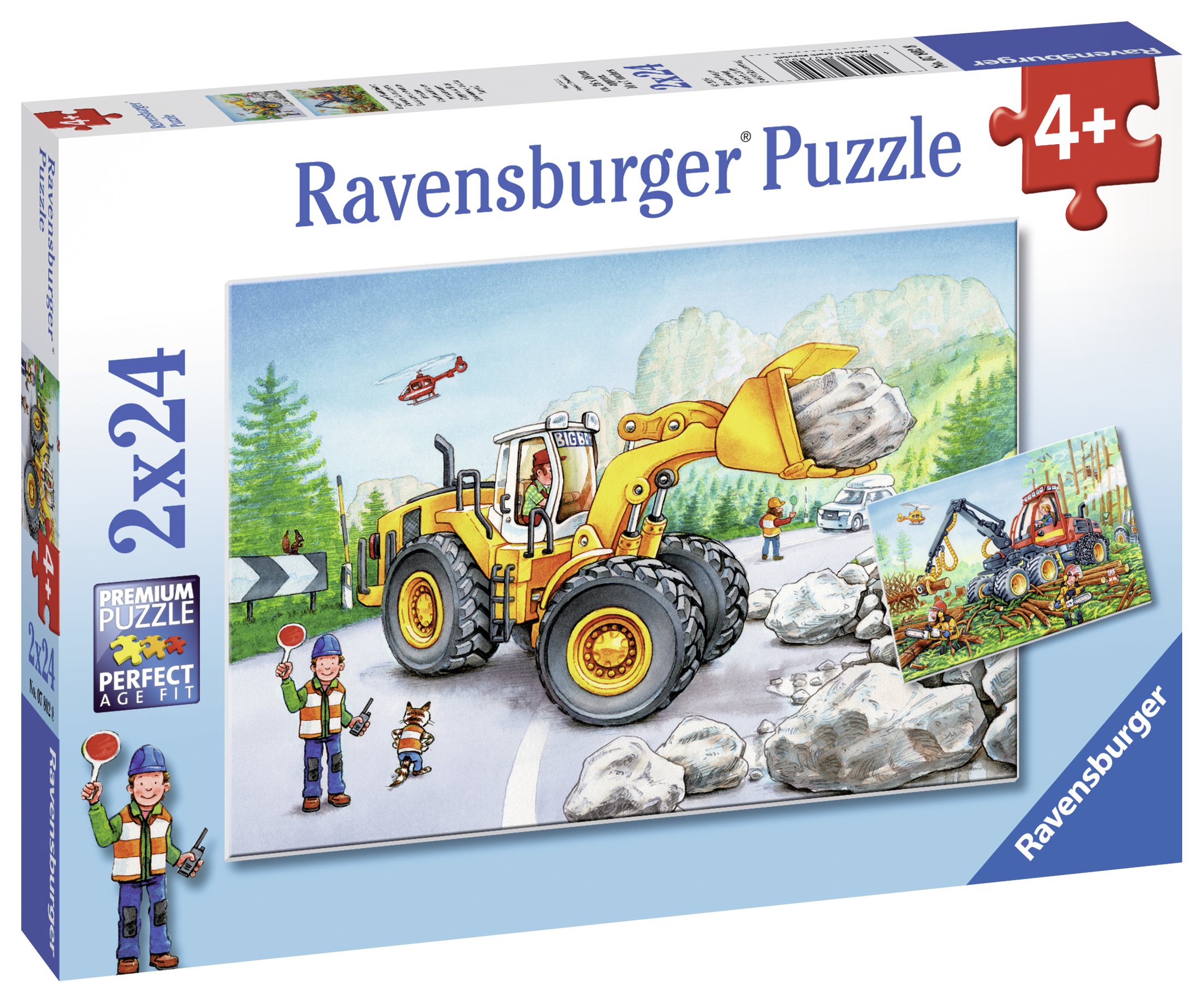 Ravensburger pusle 2x24 tk Traktorid Paatidest laevadeni