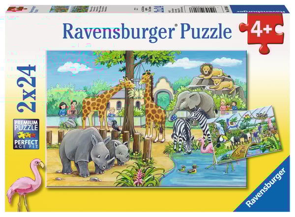 Ravensburger pusle 2x24 tk Loomaaed Paatidest laevadeni