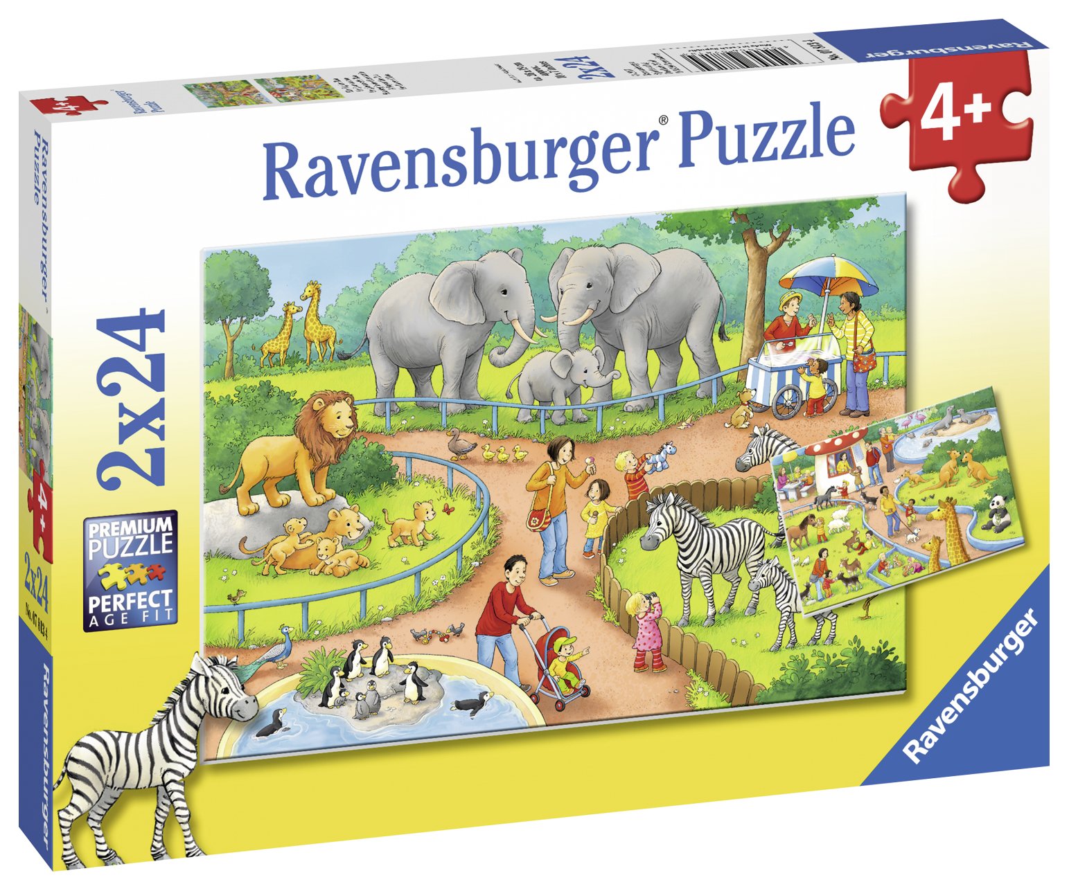 Ravensburger pusle 2x24 tk Päev loomaaias Paatidest laevadeni