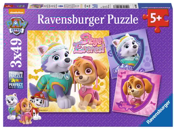 Ravensburger pusle 3x49 tk: Skye ja Everest Paatidest laevadeni