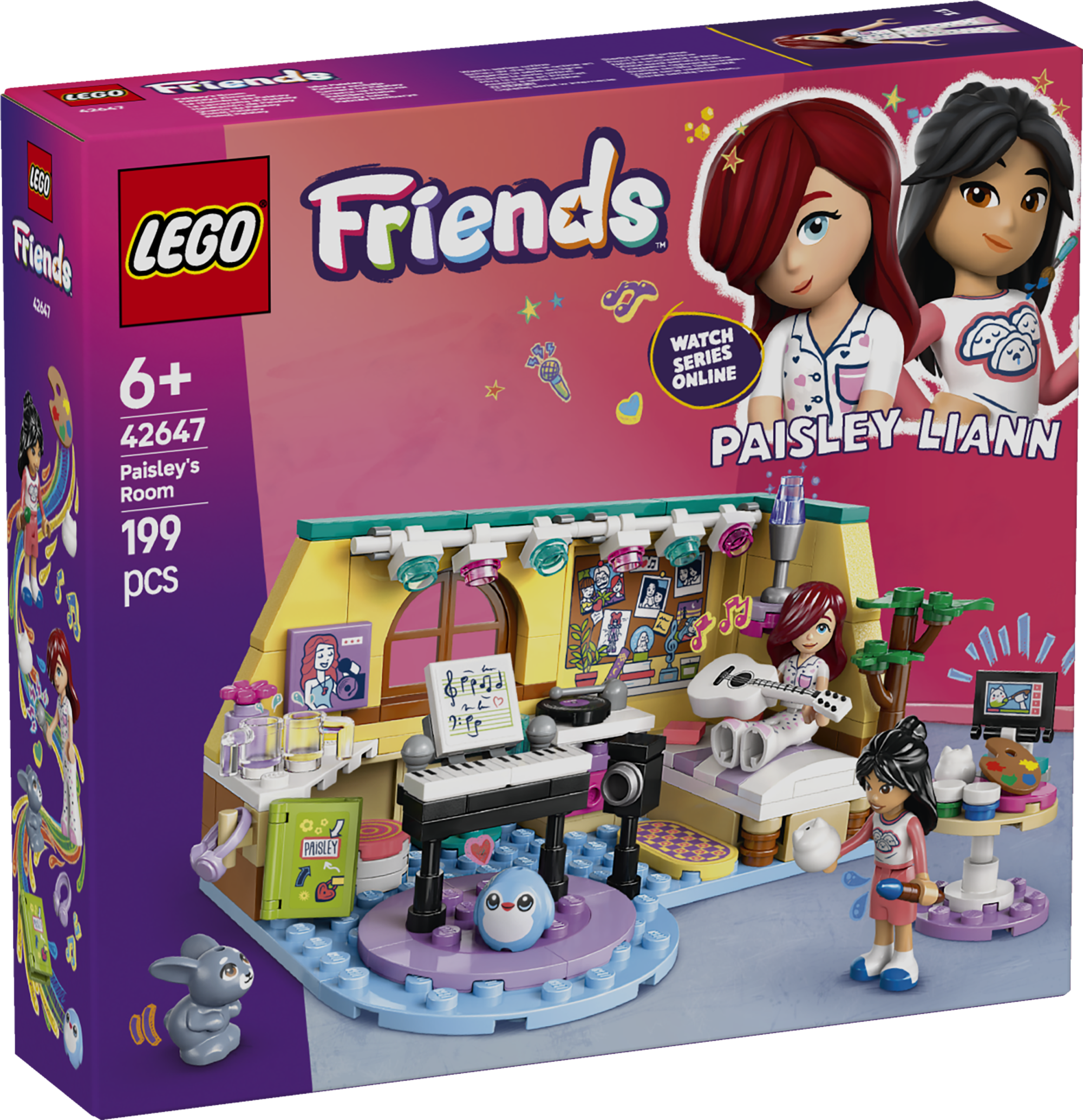 LEGO Friends Paisley tuba See 2 mininuku ja lemmiklooma jänkufiguuriga rollimänguasi sobib suurepäraselt lastele