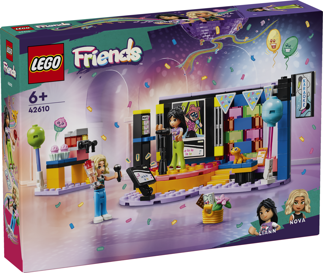 LEGO Friends Karaokemuusika pidu Karaoke mängukomplekt lastele koos pöörleva lava