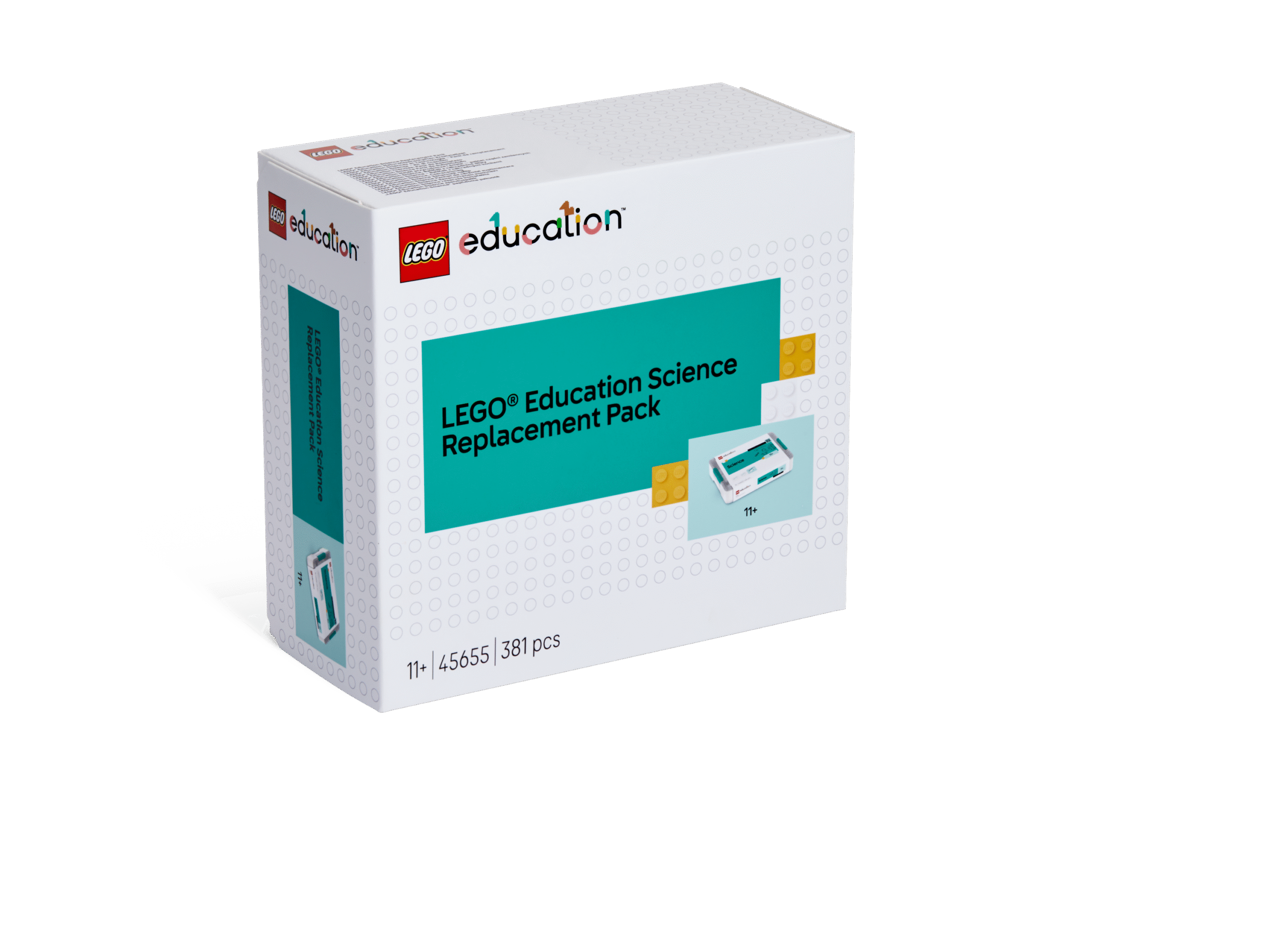 LEGO Education Science asenduskomplekt: põhikool Komplektis on 381 kõige sagedamini kasutatavat LEGO® klotsi.