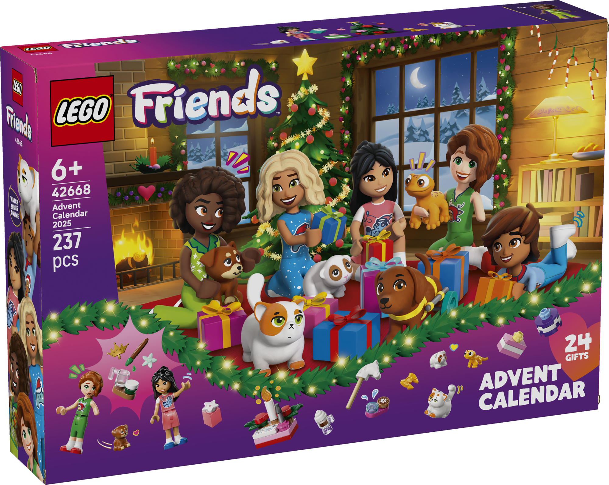 LEGO Friends Advendikalender 2025 Innusta 6-aastaseid ja vanemaid lapsi advendiajal loovalt mängima selle LEGO® advendikalendriga