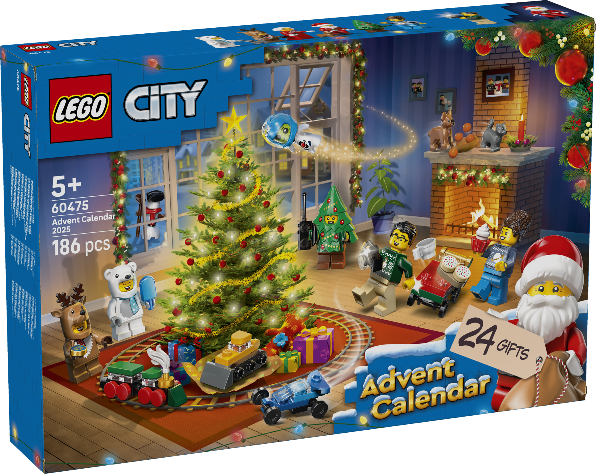LEGO City Advendikalender 2025 Ava pühadeaja uks LEGO® City advendikalendeiga 2025