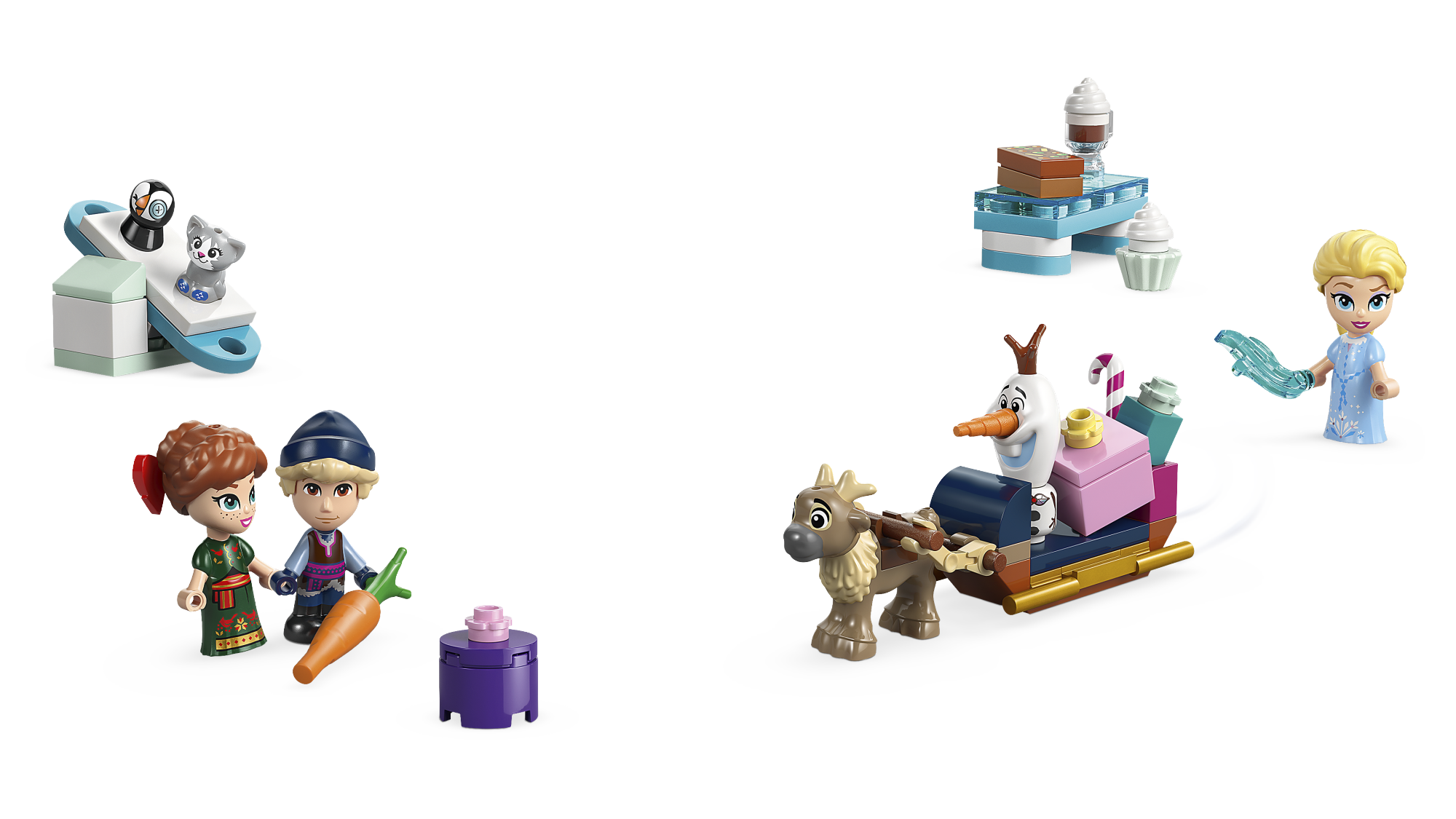 image_raw sealhulgas 5 LEGO® ǀ Disney Frozeni mikronukufiguuri ja lauamäng.