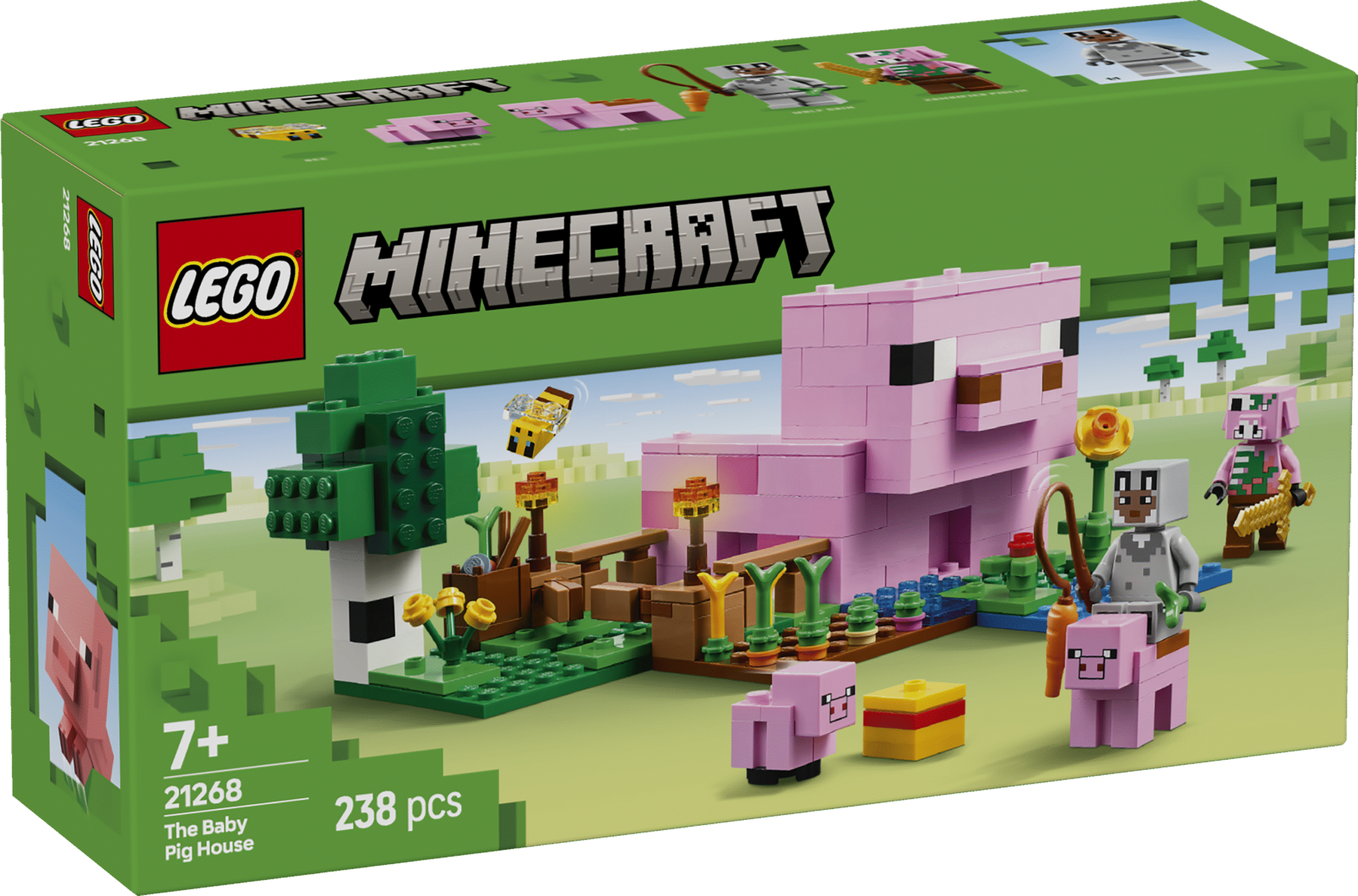 LEGO Minecraft Beebipõrsa maja LEGO Minecraft Beebipõrsa maja on täis vahvat kodumängu