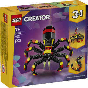Loomafännid saavad komplektiga LEGO Creator 3in1 Metsloomad: üllatav ämblik nautida loomingulist mängu ja ehitamist.