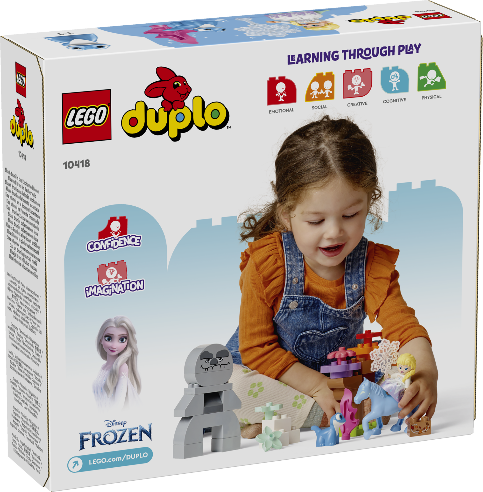 LEGO DUPLO Elsa ja Bruni nõiutud metsas Koolieelikute ehitusmänguasi Elsa ja Bruni nõiutud metsas viib väikelapsed maagilisse hetke Disney filmist „Frozen 2“