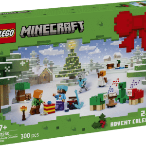 LEGO® Minecraft® advendikalender 2025 pakub lastele loomingulist jõuluootust poistele ja tüdrukutele mõeldud kokkupandavate mänguasjade ja figuuridega.
