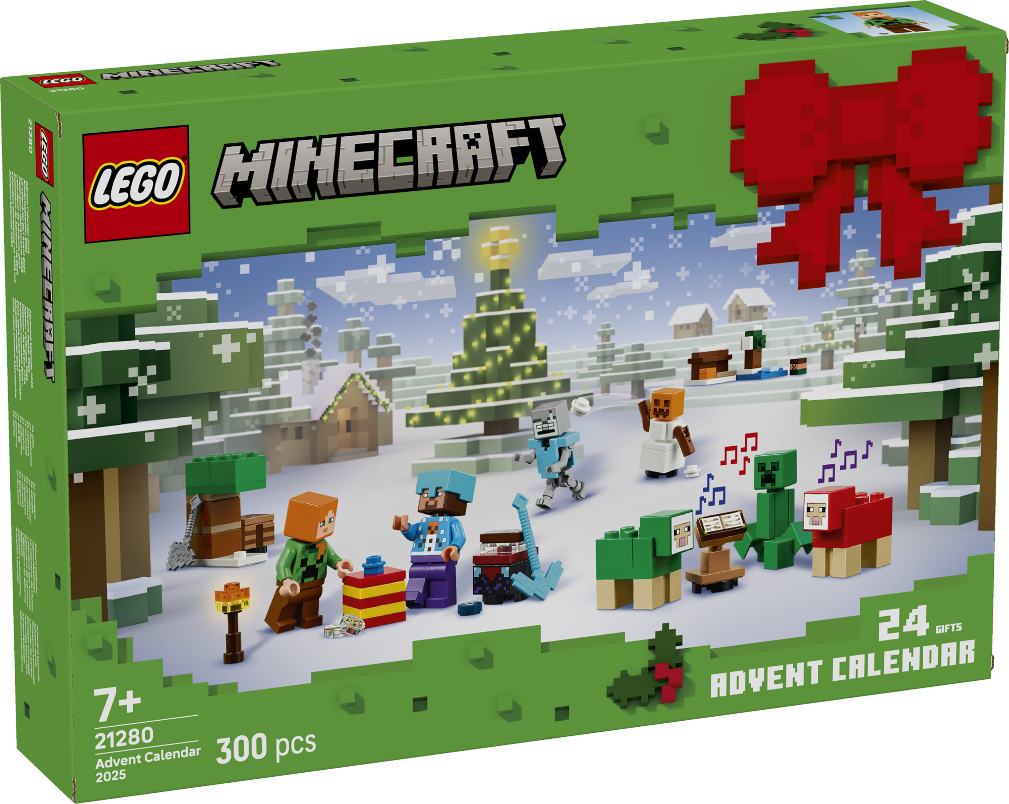 LEGO Minecraft Advendikalender 2025 LEGO® Minecraft® advendikalender 2025 pakub lastele loomingulist jõuluootust poistele ja tüdrukutele mõeldud kokkupandavate mänguasjade ja figuuridega.