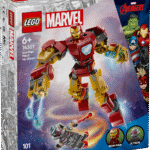 LEGO Super Heroes Iron Mani robot VS. Ultron Anna eepiline Iron Mani märul laste kätesse LEGO Marveli Iron Mani robot vs. Ultron kokkupandava superkangelase mänguasjaga.
