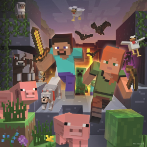 Ravenburgeri pusle 3x49 tk Minecraft