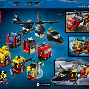 LEGO City Helikopteri, tuletõrjeauto ja allveelaeva remiks