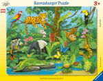 Ravensburger suur plaatpusle 11 tk Loomad vihmametsas