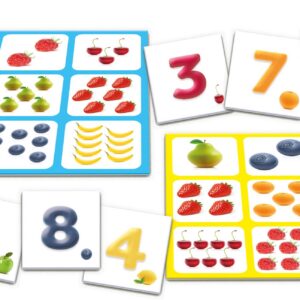 Tactic lauamäng Numbrite ja puuviljadega Loto