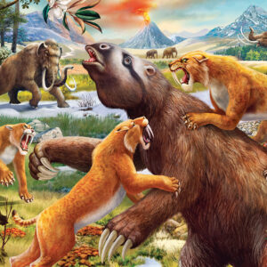 Ravensburger pusle 2x24 tk Dinosaurused ja eelajaloo imetajad