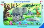 Ravensburger väike plaatpusle 15 tk Aafrikaloomad