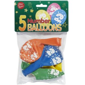 Bini number 2 pildiga õhupallid, 5 tk