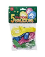 Bini number 6 pildiga õhupallid, 5 tk