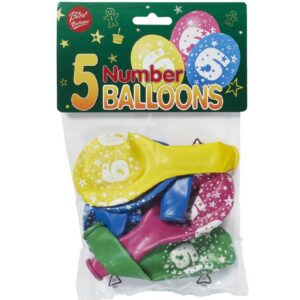 Bini number 6 pildiga õhupallid, 5 tk